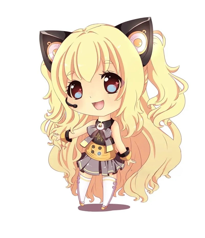 Bộ ảnh ảnh cute nữ chibi đáng yêu