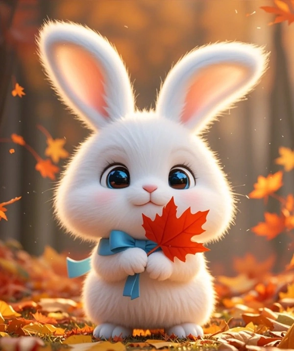 Ngắm nhìn những con thỏ cute chibi siêu dễ thương
