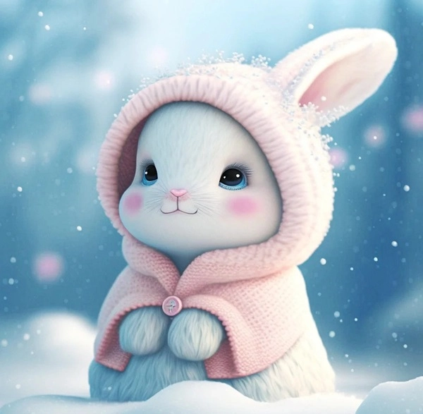 Chiêm ngưỡng ngay ảnh con thỏ chibi cực kỳ đáng yêu
