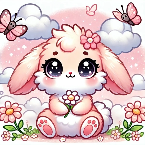 Khám phá ngay ảnh thỏ cute chibi cực kỳ ngộ nghĩnh