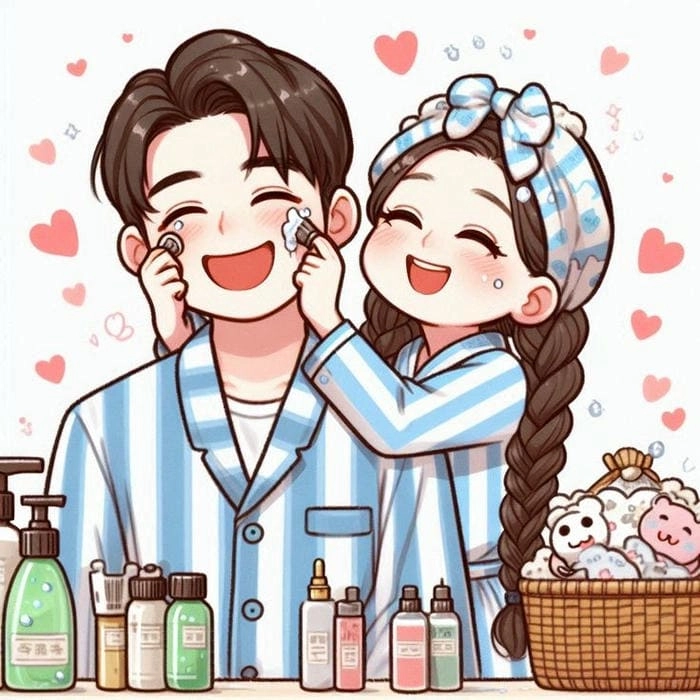 Khám phá hình cặp đôi yêu nhau chibi đẹp nhất