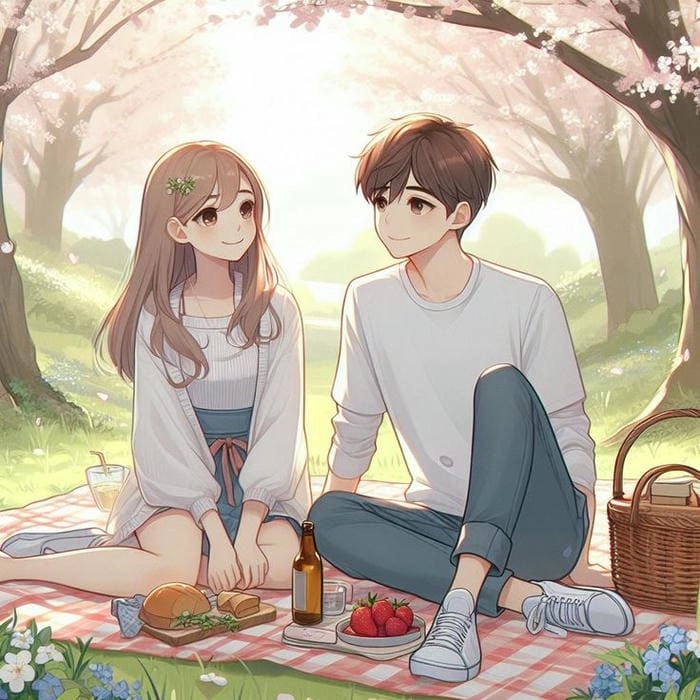 Bộ sưu tập hình vẽ cặp đôi chibi dễ thương nổi bật