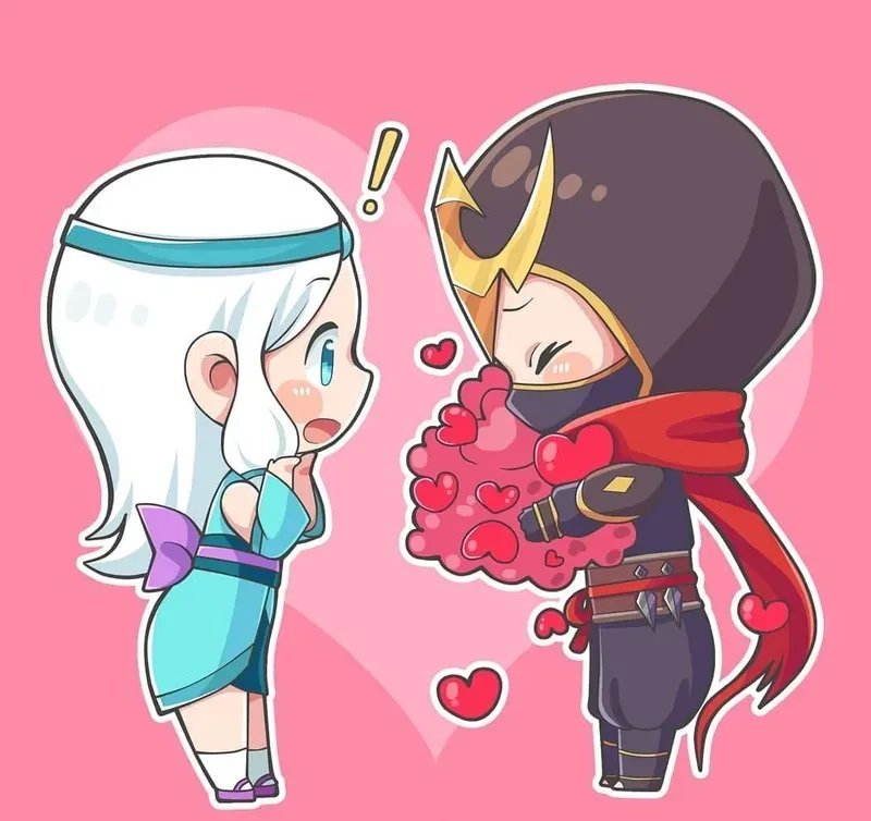 Khám phá bộ ảnh cặp đôi chibi siêu dễ thương