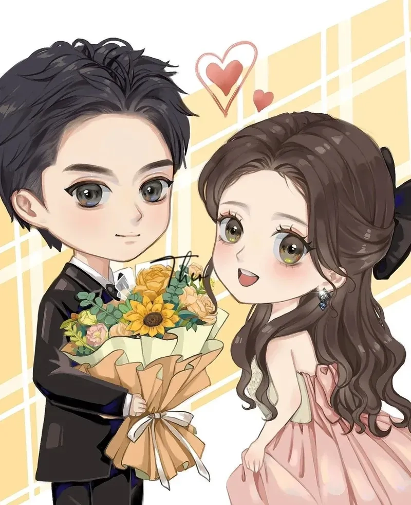 Bộ sưu tập hình chibi cute cặp đôi nổi bật