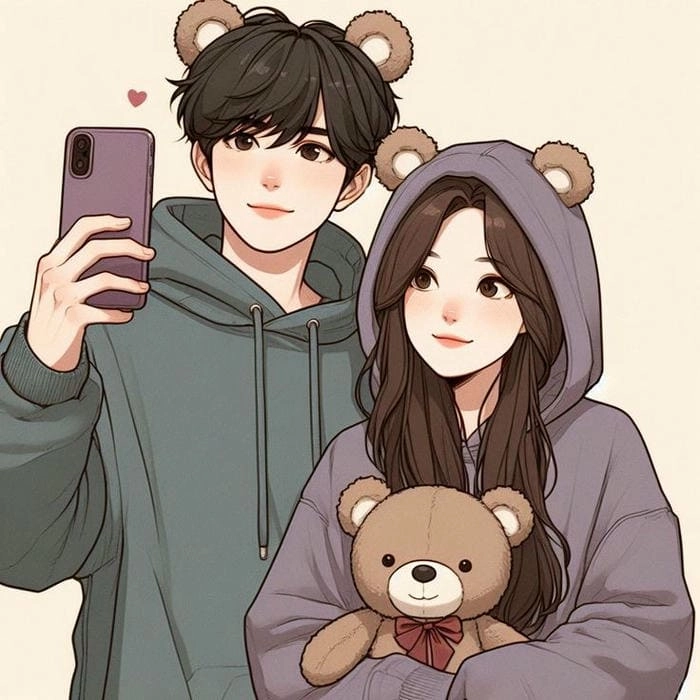 Khám phá hình ảnh cặp đôi chibi cực cute