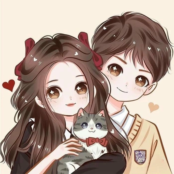 Tuyển chọn hình ảnh cặp đôi yêu nhau chibi cực đẹp
