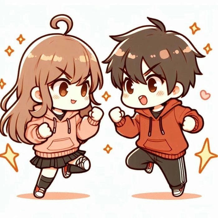 Xem ngay bộ ảnh chibi cặp dễ thương nhất