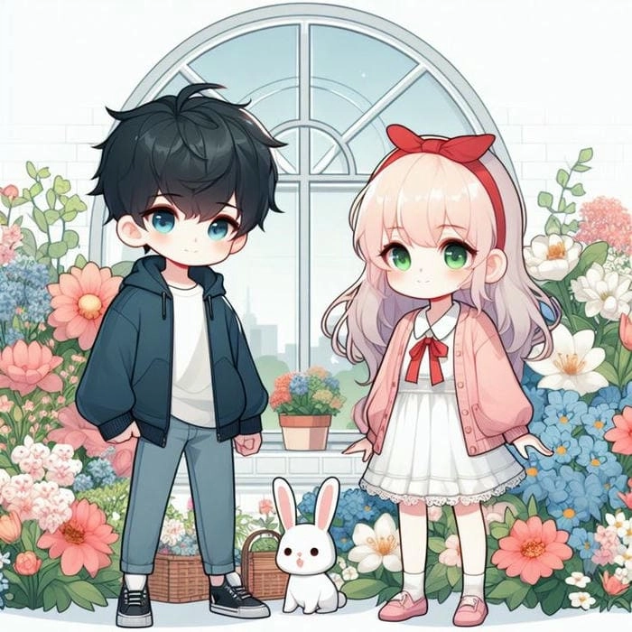 Đừng bỏ lỡ ảnh chibi cặp đôi cute ngộ nghĩnh