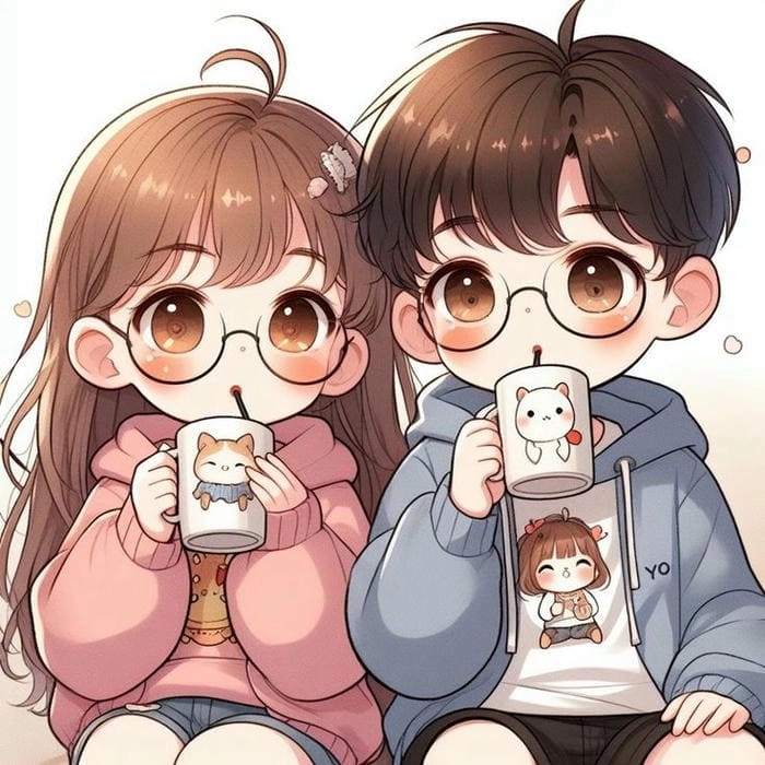 Bộ sưu tập ảnh cặp anime chibi cực chất