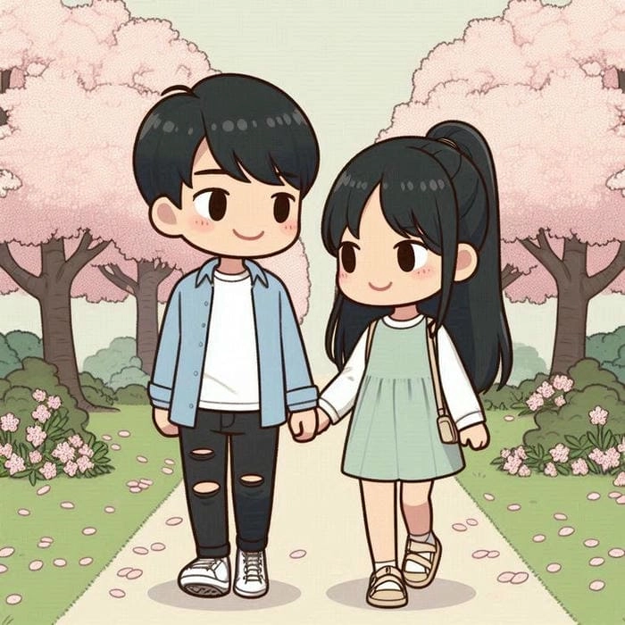 Tuyển chọn ảnh cặp chibi rời mới nhất
