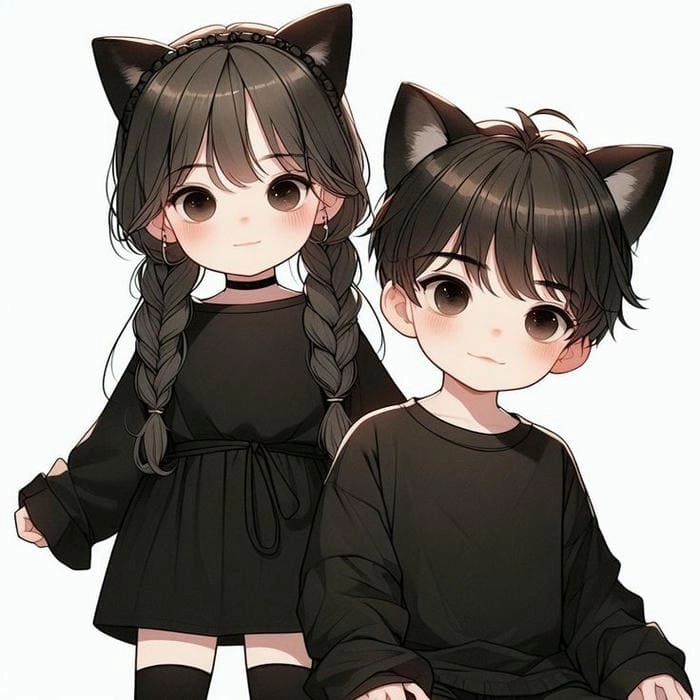 Bộ sưu tập ảnh cặp đôi chibi cực đẹp