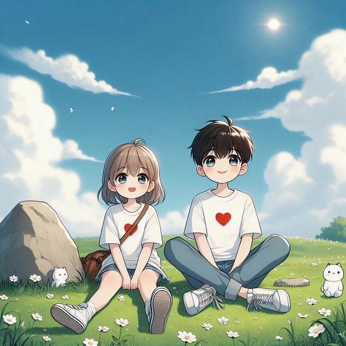 Khám phá ngay ảnh cặp đôi yêu nhau chibi dễ thương