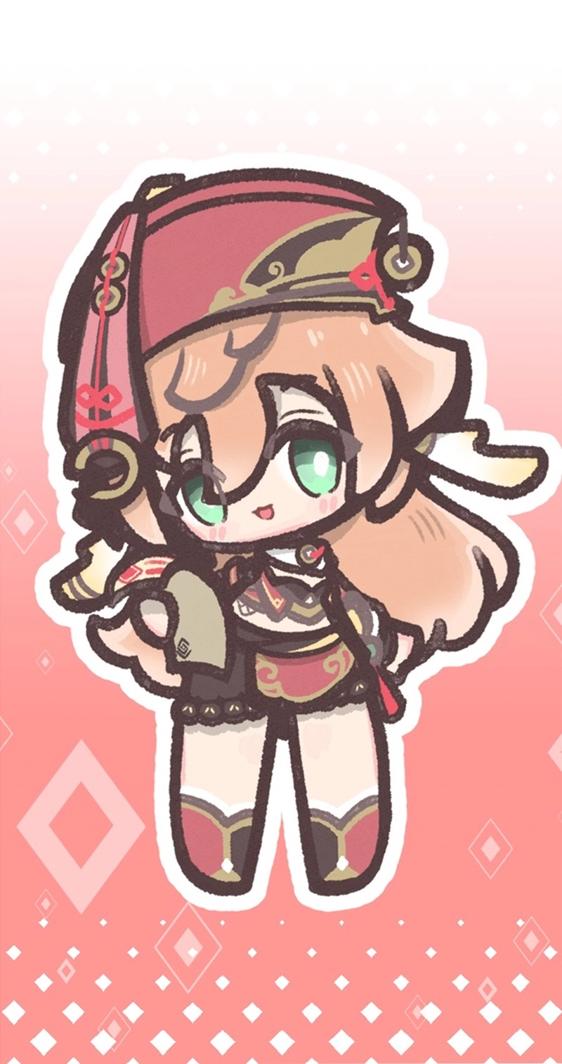 Bộ sưu tập sticker genshin impact chibi sticker