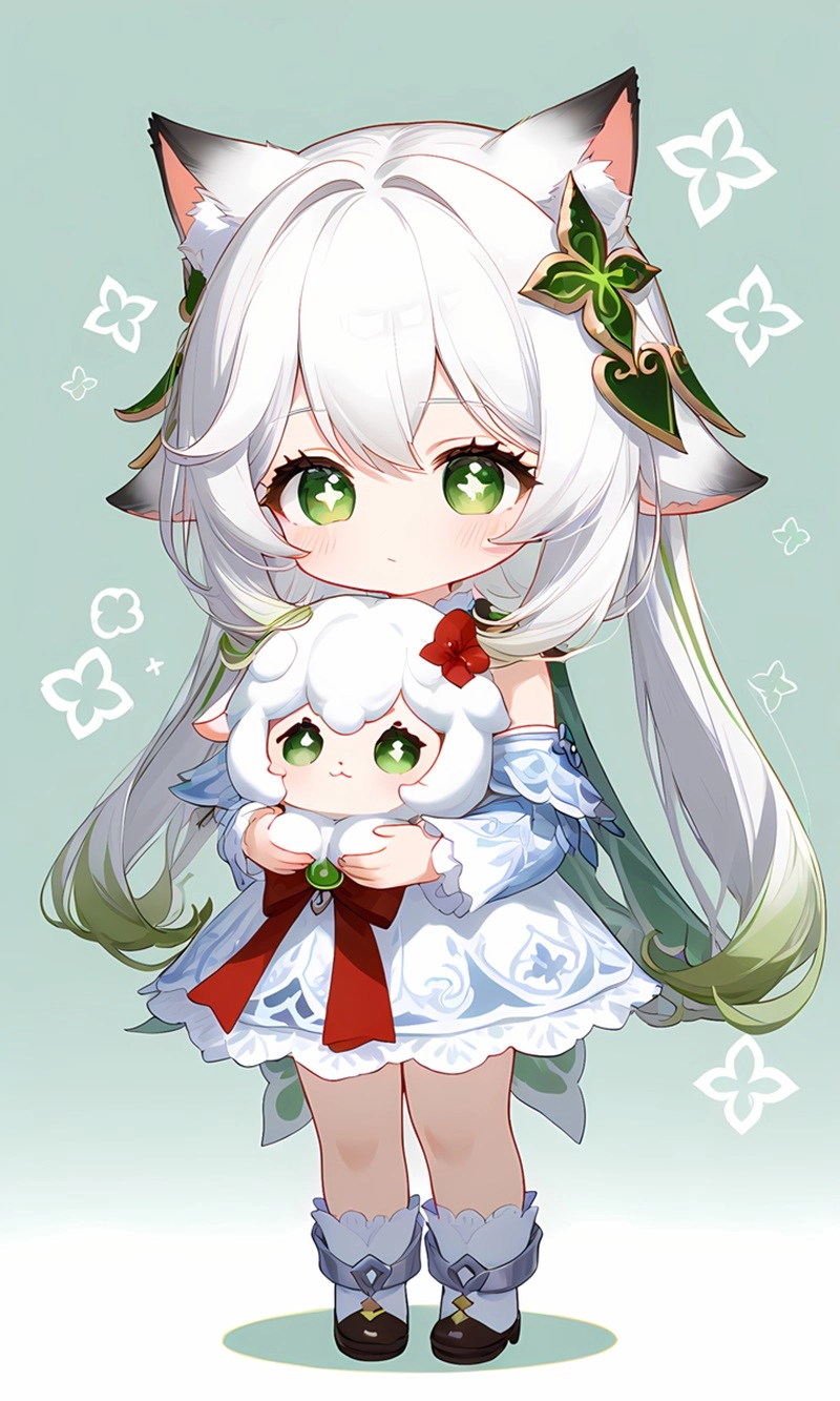 Bộ ảnh dễ thương genshin impact cute chibi