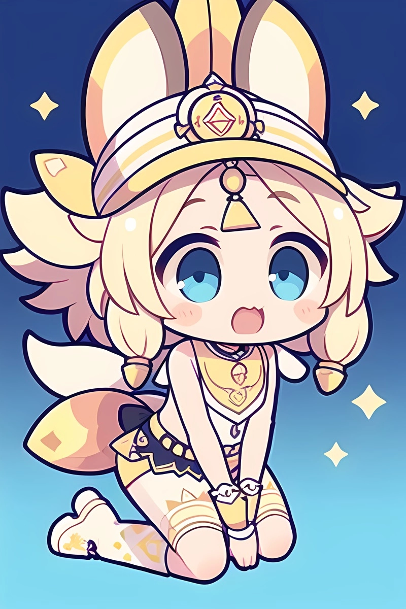 Bộ ảnh dễ thương barbara chibi genshin impact
