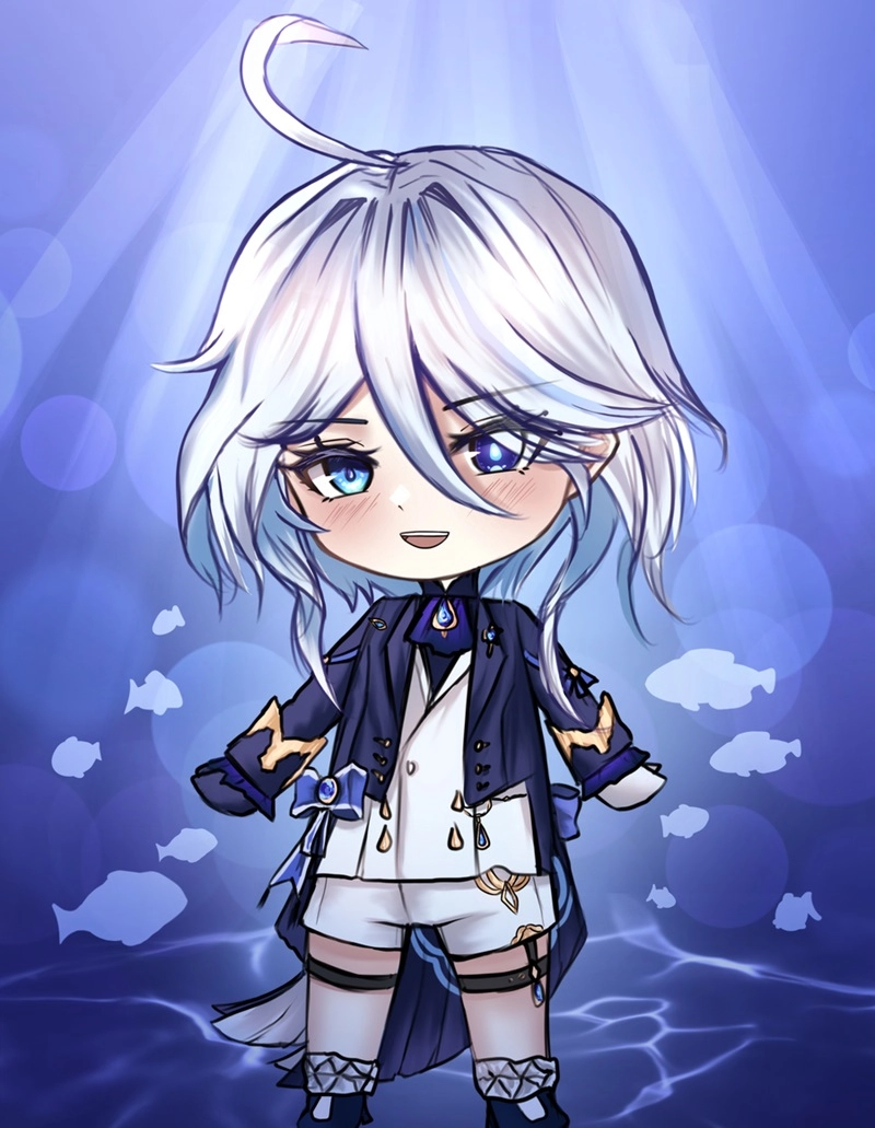 Bộ ảnh trong suốt chibi genshin impact png