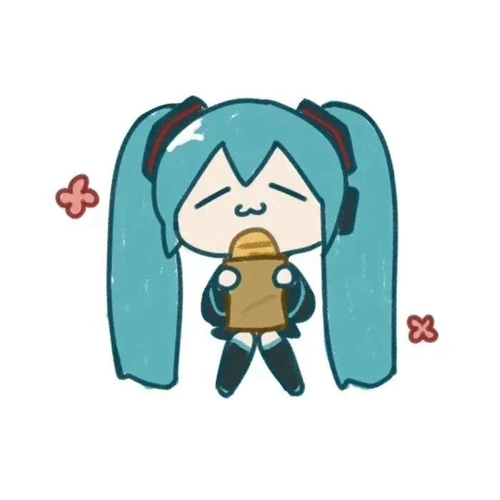 Tổng hợp sticker ngộ nghĩnh miku chibi sticker