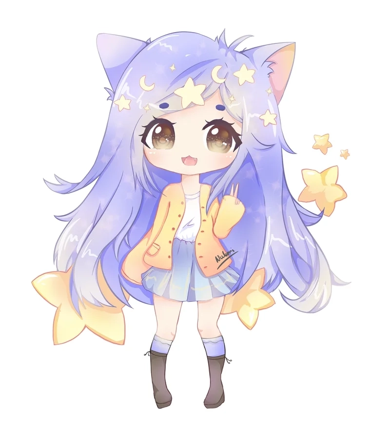 Làm nổi bật phong cách với hình nền chibi ngầu