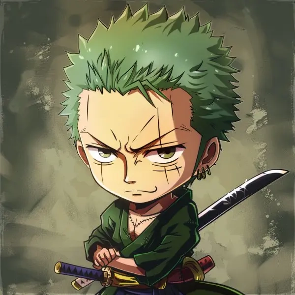 Gợi ý siêu dễ cho vẽ zoro chibi đơn giản
