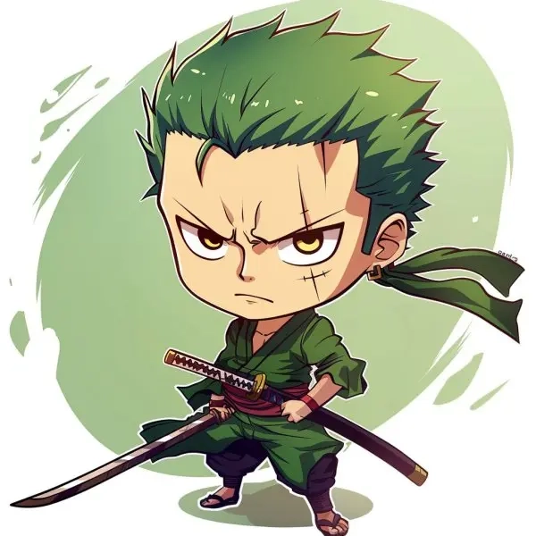 Bộ ảnh kết hợp siêu ngầu zoro luffy chibi ngầu
