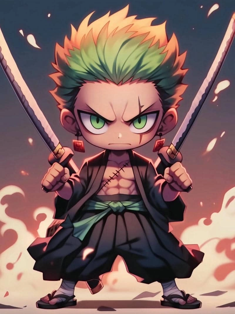 Xem ngay bộ ảnh siêu đáng yêu cute zoro chibi
