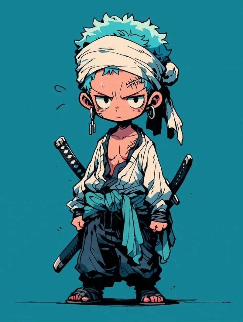 Hướng dẫn chi tiết cách vẽ zoro chibi