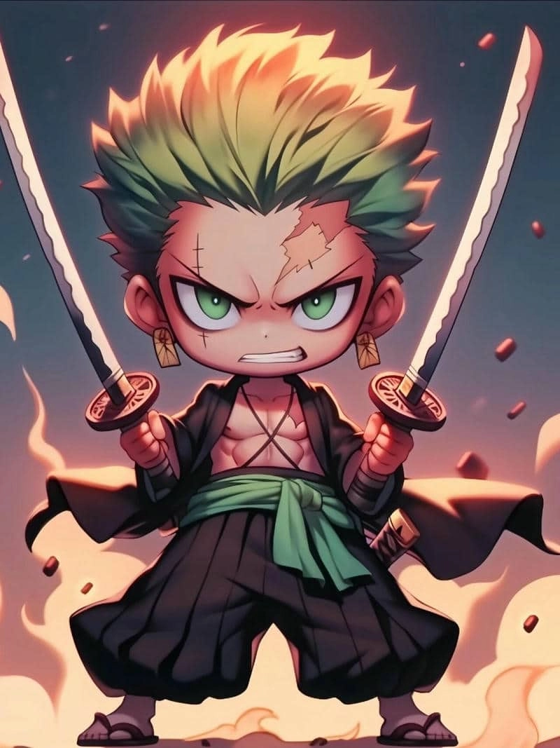 Tuyển tập đầy đủ các hình zoro chibi