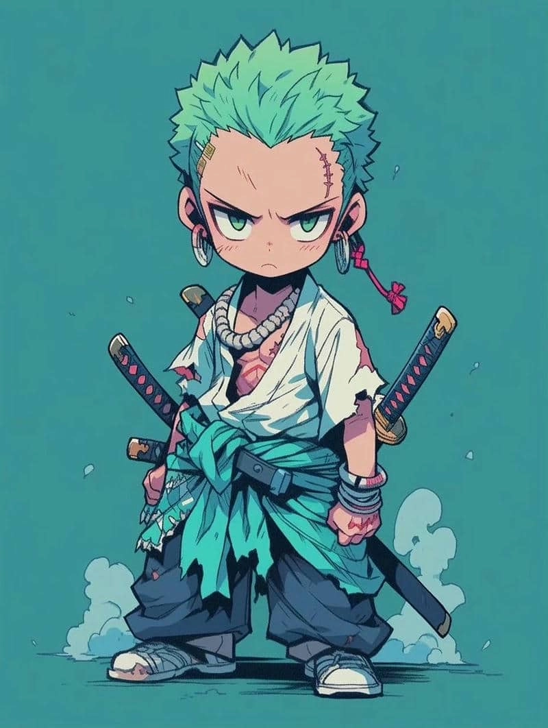 Bộ ảnh cực chất về roronoa zoro chibi