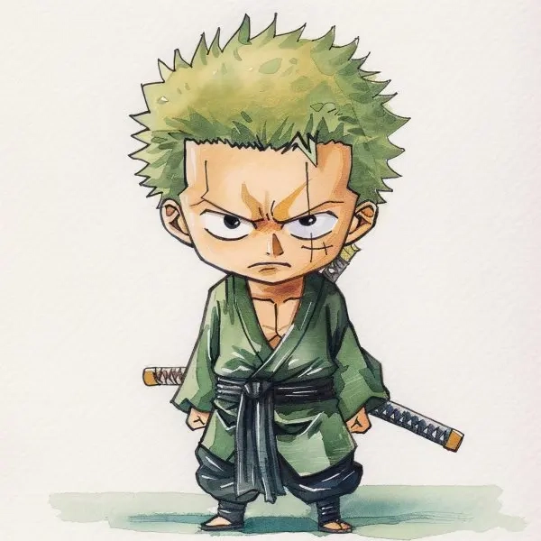 Bộ ảnh ngọt ngào chibi zoro cute