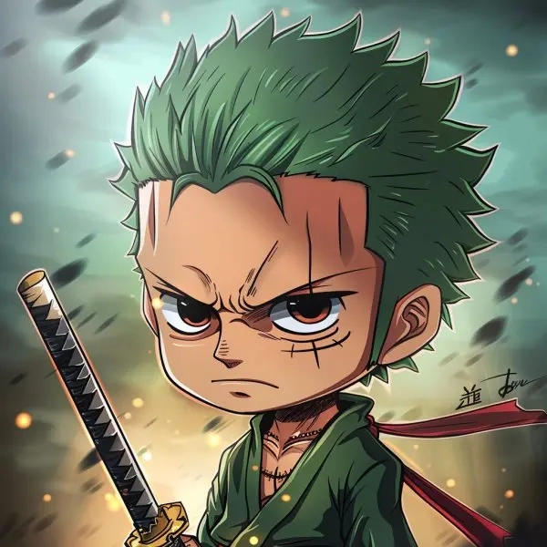 Tải ngay ảnh nền trong suốt zoro chibi png