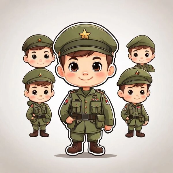 Ảnh đẹp về chibi bộ đội Việt Nam dễ thương