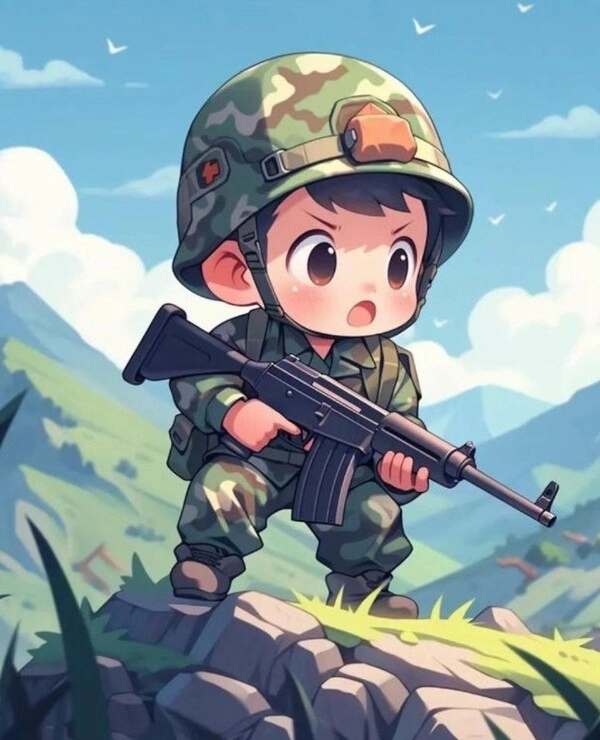 Cùng xem bộ ảnh chibi bộ đội Việt Nam