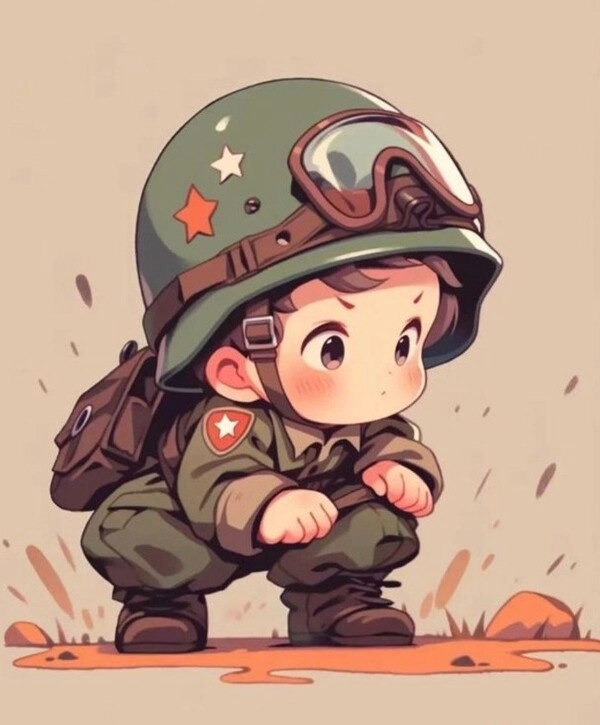 Tham khảo cách vẽ chú bộ đội chibi đẹp