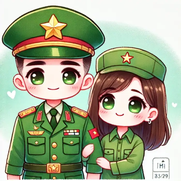 Bộ sưu tập hình đẹp ảnh bộ đội chibi
