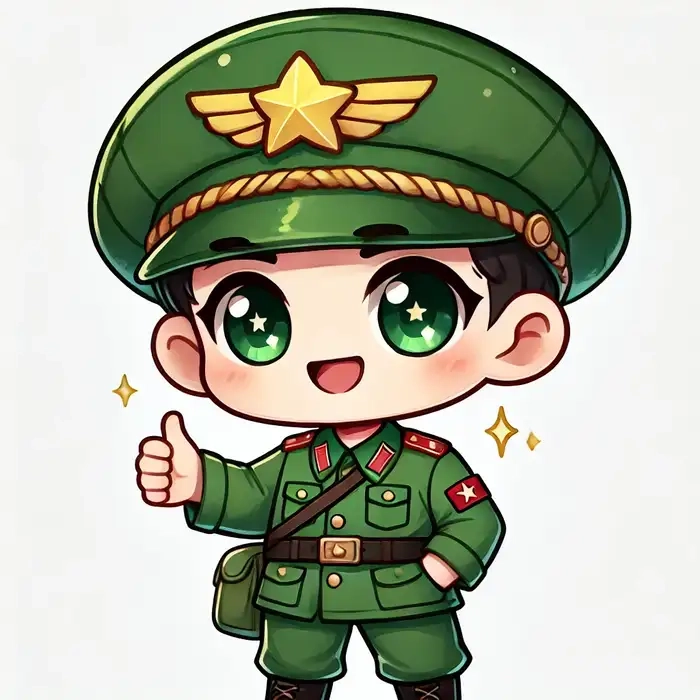 Hình vẽ sinh động bộ đội hải quân chibi
