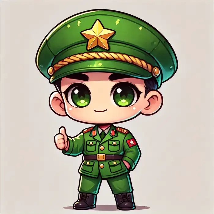 Bộ sưu tập tranh hình chibi bộ đội