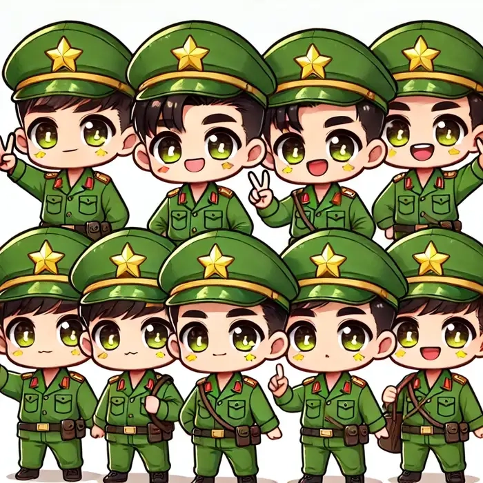Xem ngay bộ sưu tập hình bộ đội chibi