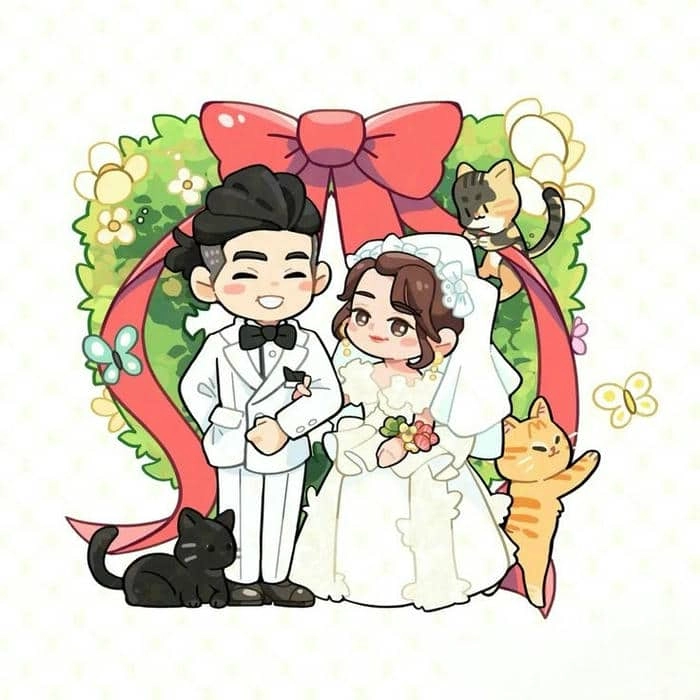Bộ sưu tập chú rể cô dâu búp bê