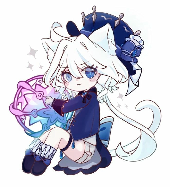Bộ sưu tập siêu dễ thương emote furina chibi
