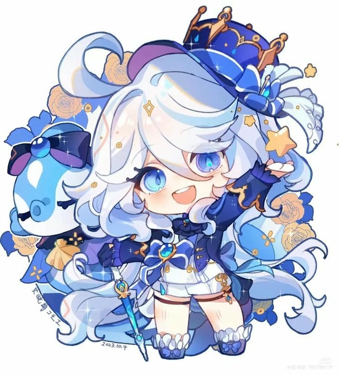 Hình ảnh siêu đẹp dành cho fan genshin furina chibi