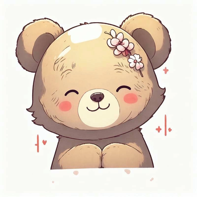 Gây ấn tượng với gấu chibi dễ thương