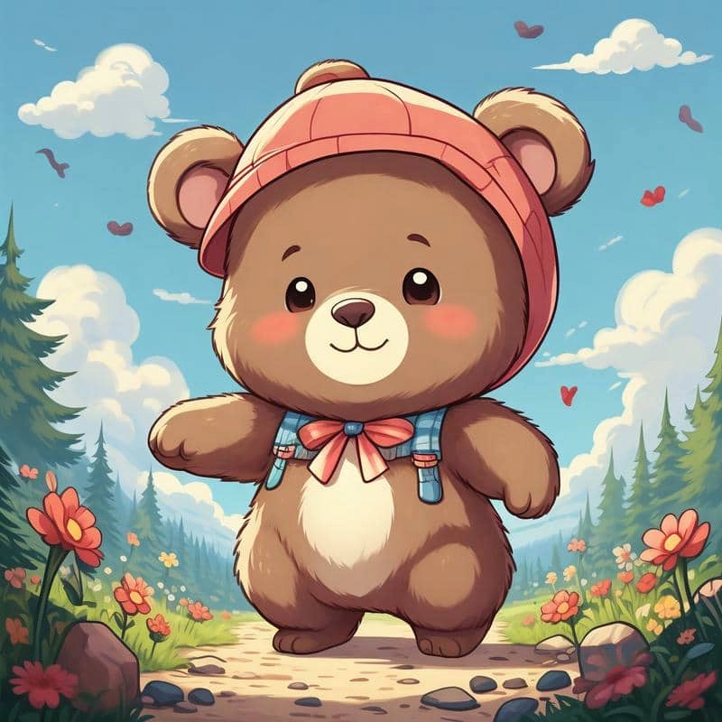 Gây chú ý với ảnh gấu chibi cute