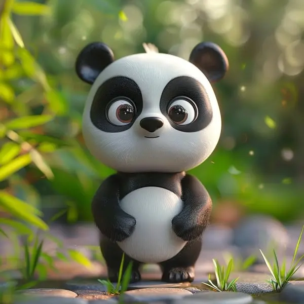 Bộ sưu tập siêu dễ thương anime avatar ảnh gấu trúc cute chibi
