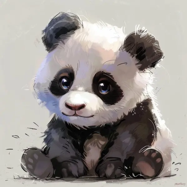 Nét đáng yêu nổi bật gấu trúc chibi avatar cute