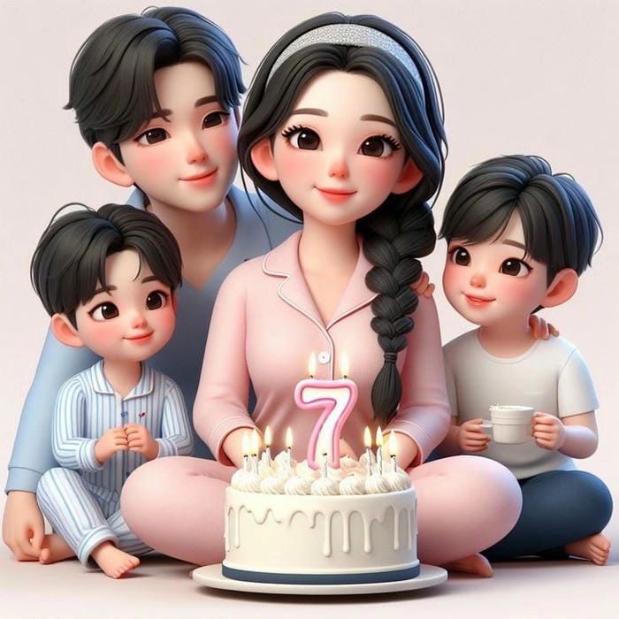 Anime chibi gia đình cute cực dễ thương anime chibi gia đình cute