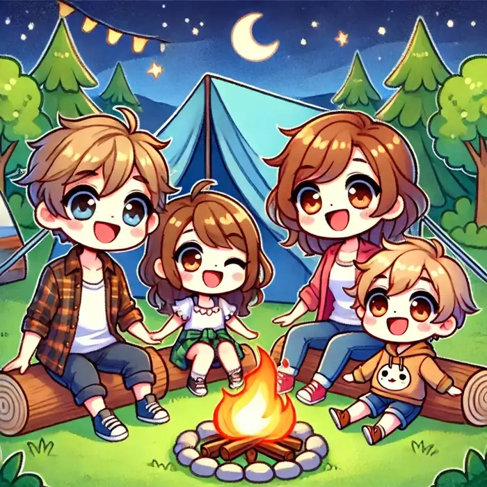 Hình ảnh chibi về gia đình cực đáng yêu hình ảnh chibi về gia đình