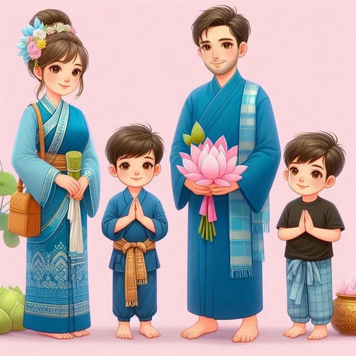 Hình ảnh gia đình chibi cute cực xinh hình ảnh gia đình chibi cute