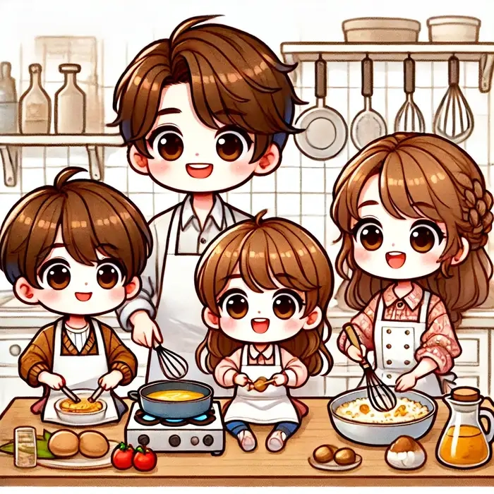 Vẽ gia đình chibi đơn giản mà đẹp mắt vẽ gia đình chibi đơn giản