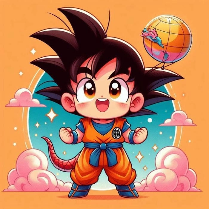 Tuyển chọn ảnh meme vui nhộn goku chibi meme dance