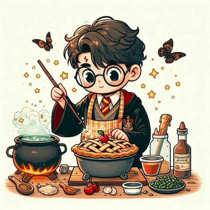 Chiêm ngưỡng nét dễ thương của chibi harry potter